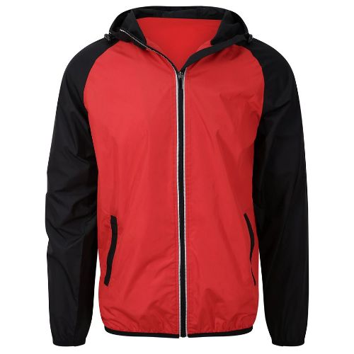 Awdis Just Cool Cool Contrast Windshield Jacket Fire Red/Jet Black